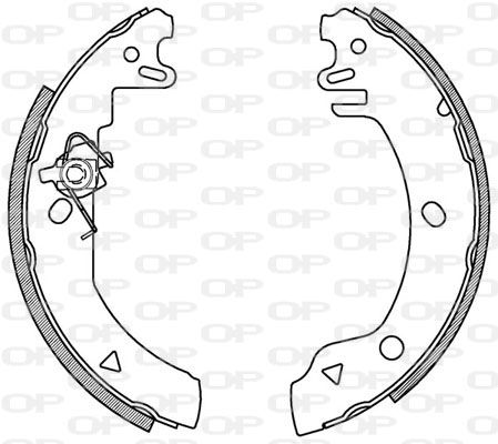 OPEN PARTS Piduriklotside komplekt BSA2103.00